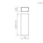 Arandela Wall Mini 1 Facho Aberto | 1 Facho Fechado 3000k Ste